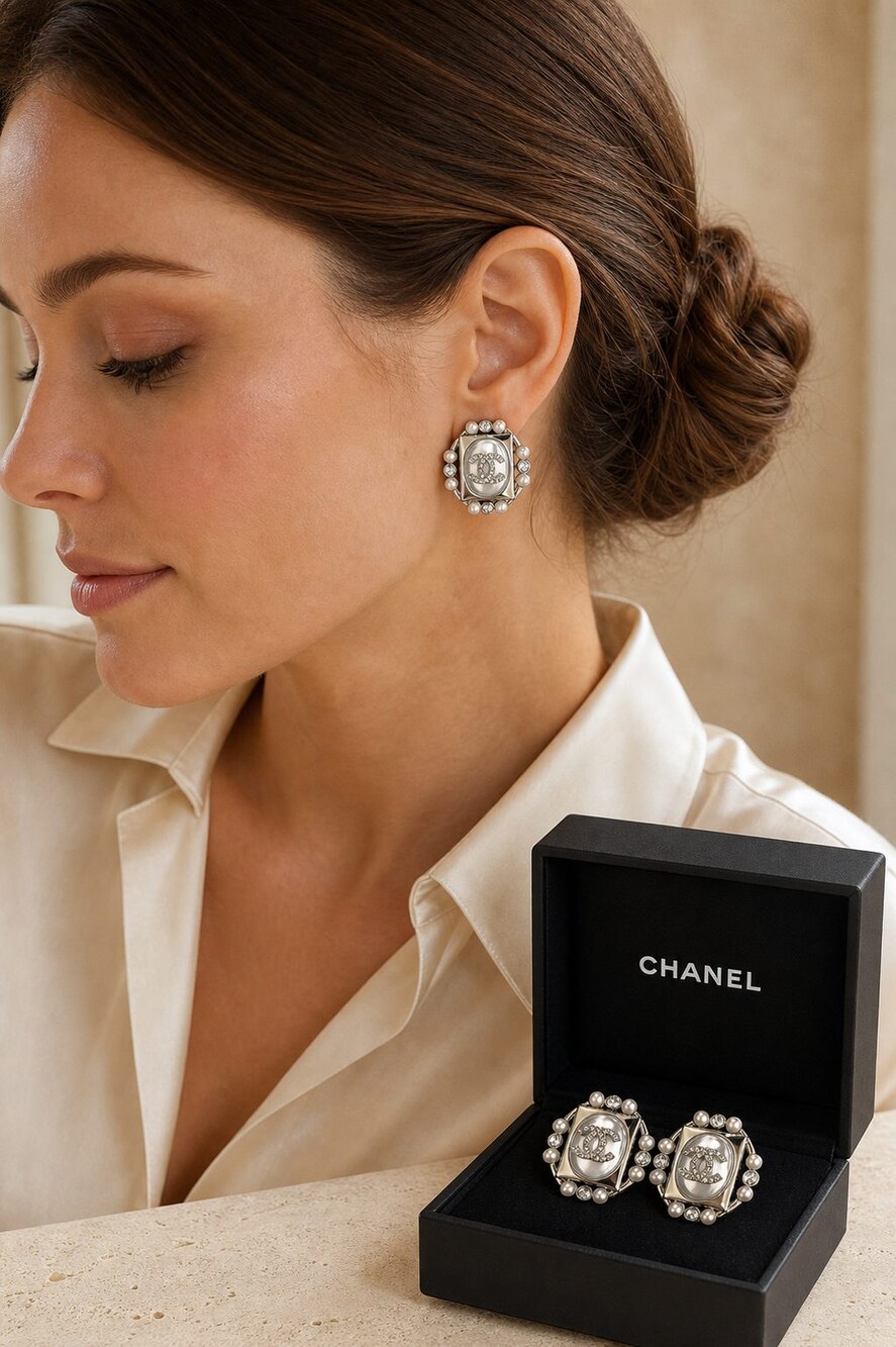 CHANEL Classic Parisian Earrings Style 28 | New with Box - Picture 9 of 9
